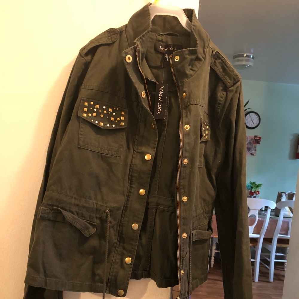 New Look green jacket.